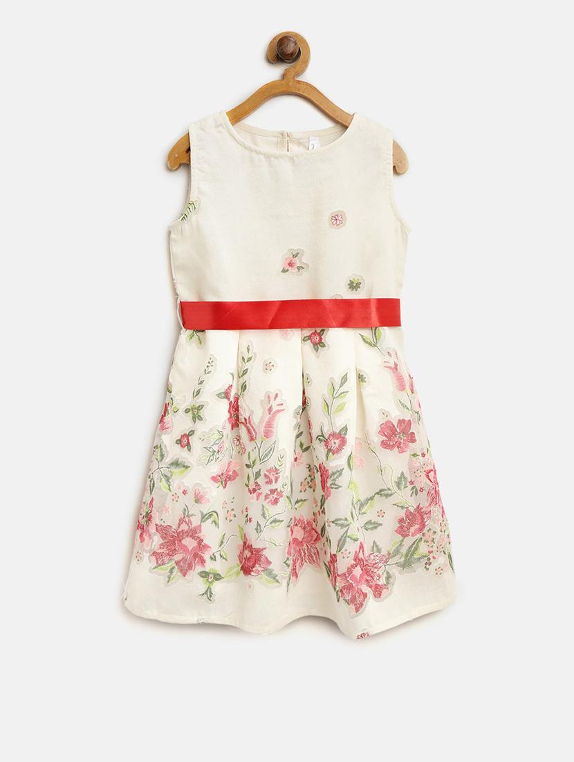 girls round neck sleeveless frock - 19370862 -  Zoom Image - 0