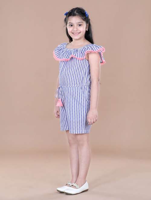 blue cotton playsuits playsuit - 19370906 -  Standard Image - 0