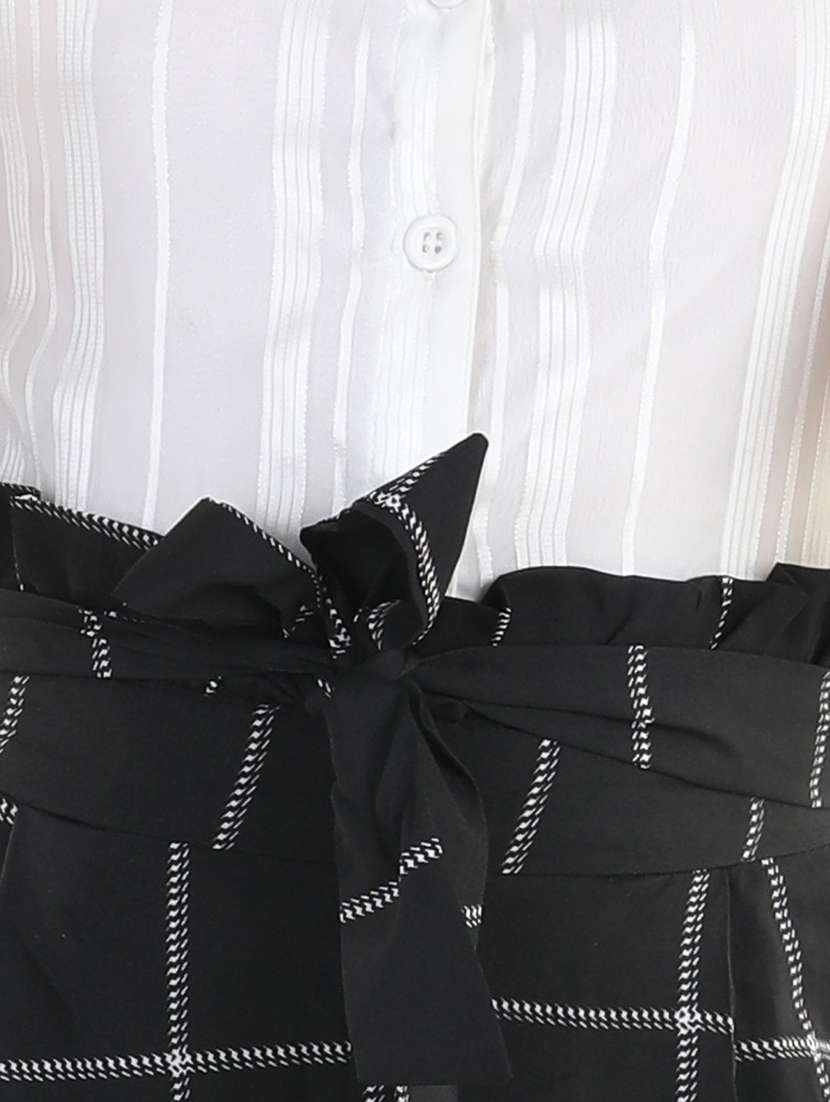 white polyester full length jumpsuit  - 19370910 -  Standard Image - 3