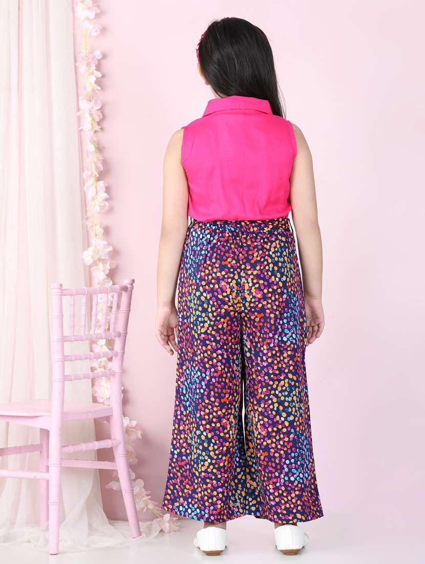 multi colored rayon full length jumpsuit  - 19370913 -  Standard Image - 3