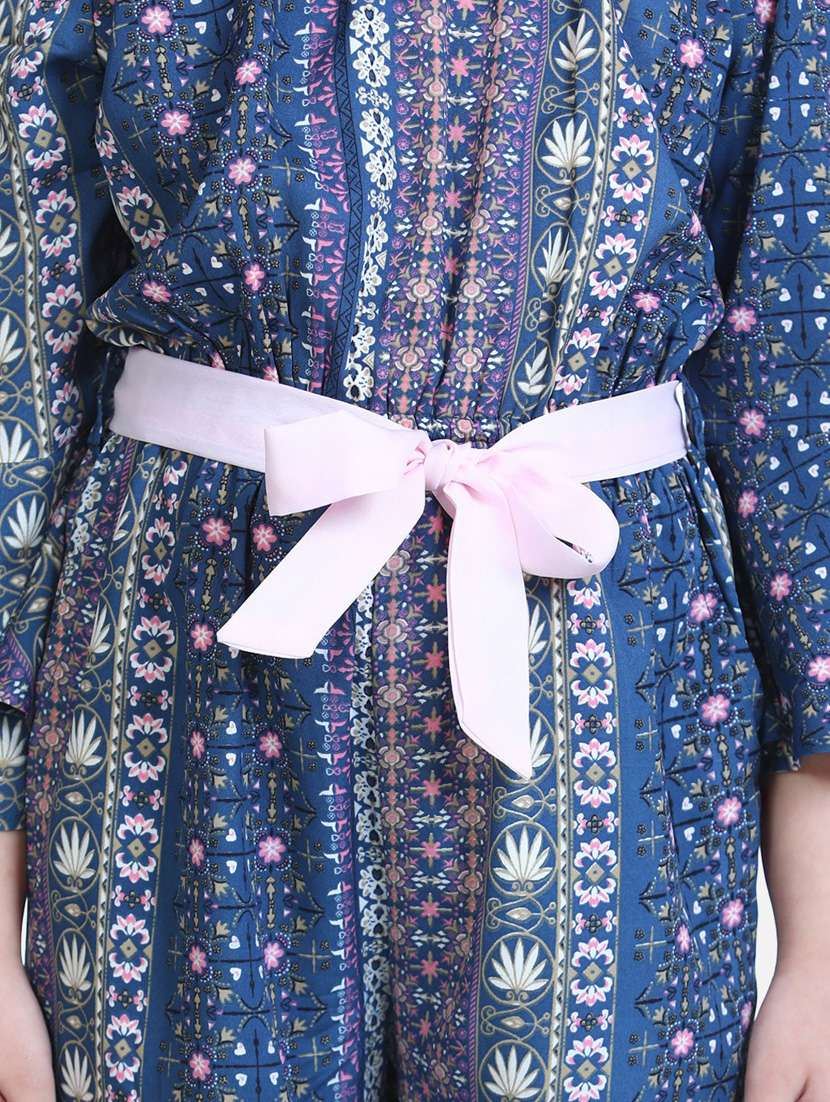 blue polyester full length jumpsuit - 19370920 -  Standard Image - 3