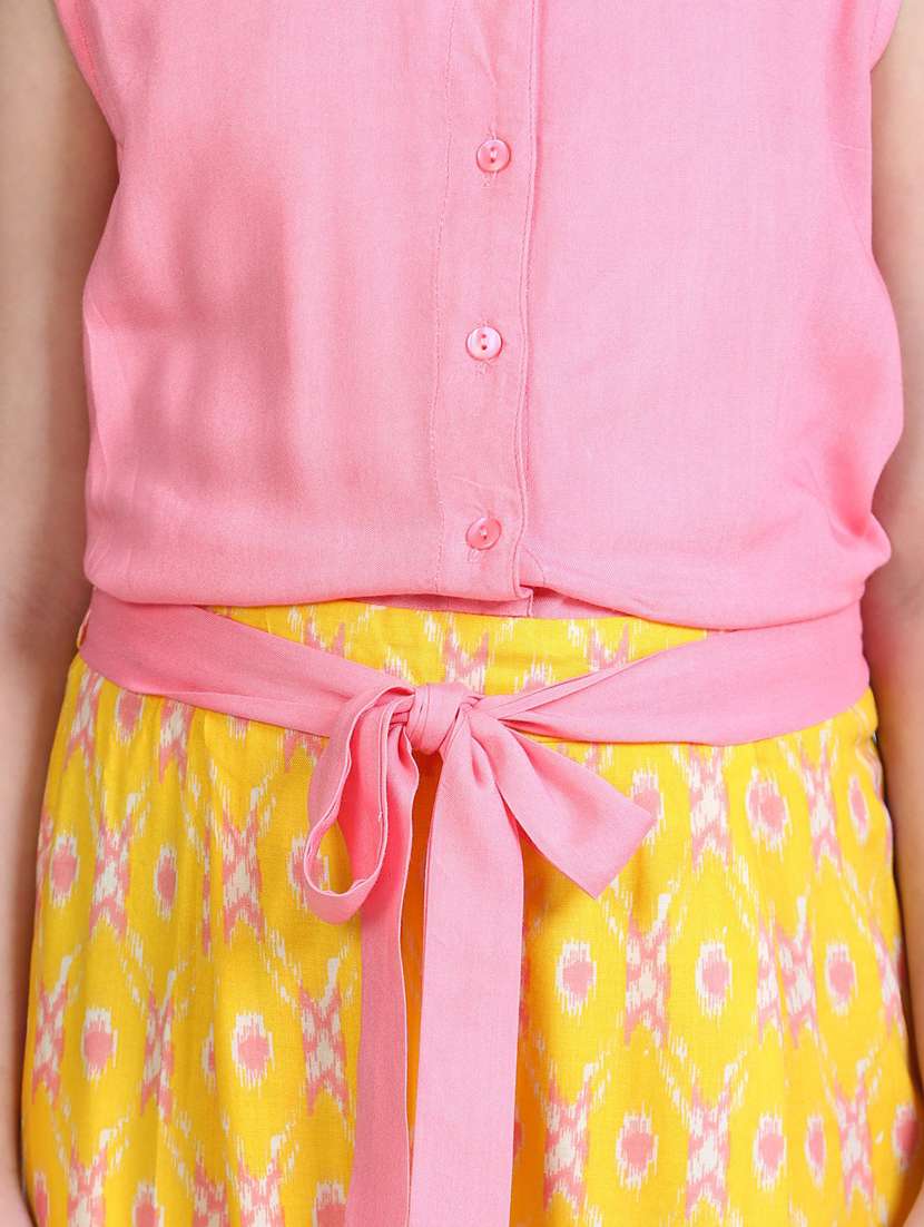 multi colored rayon full length jumpsuit  - 19370922 -  Standard Image - 3