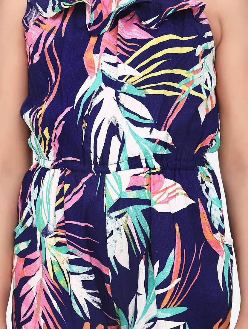 blue rayon full length jumpsuit - 19370937 -  Standard Image - 3