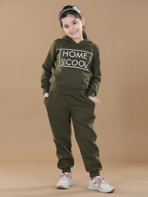 green cotton blend full length twin sets - 19370983 - Standard Image - 0