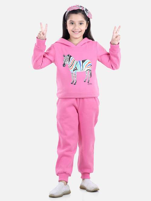 pink cotton blend full length twin sets - 19370990 - Standard Image - 0