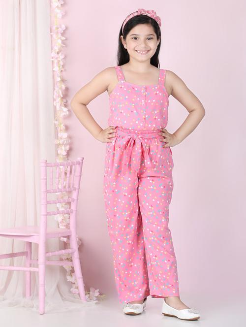 pink viscose full length twin sets - 19371008 - Standard Image - 0