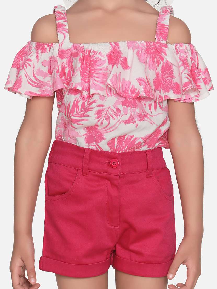 pink cotton shorts sets  - 19371028 -  Standard Image - 3