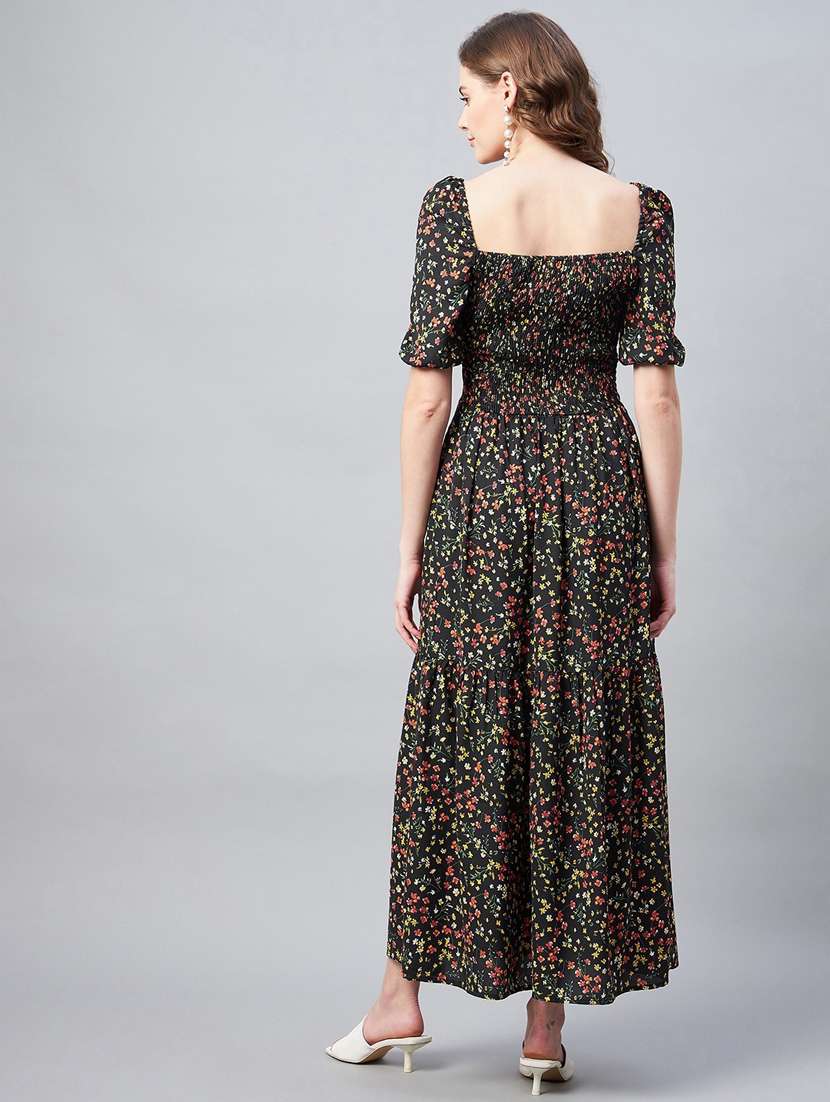 women's tiered dress floral dress - 19371153 -  Standard Image - 3