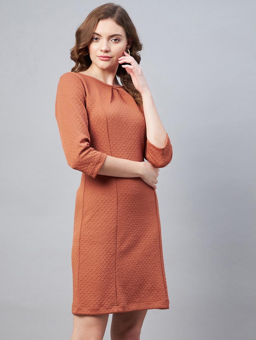 women's shift solid dress - 19371156 - Standard Image - 3