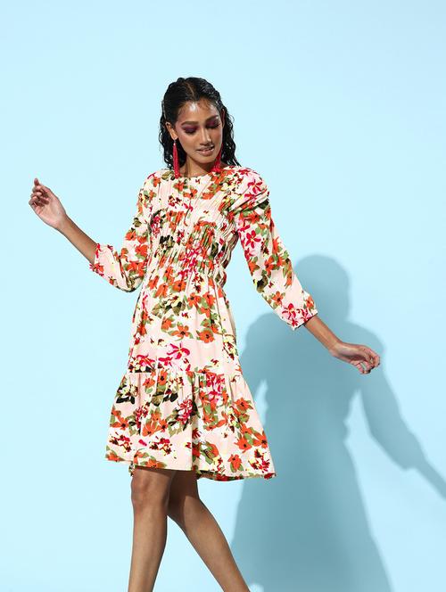 women's tiered dress floral dress - 19371166 -  Standard Image - 0