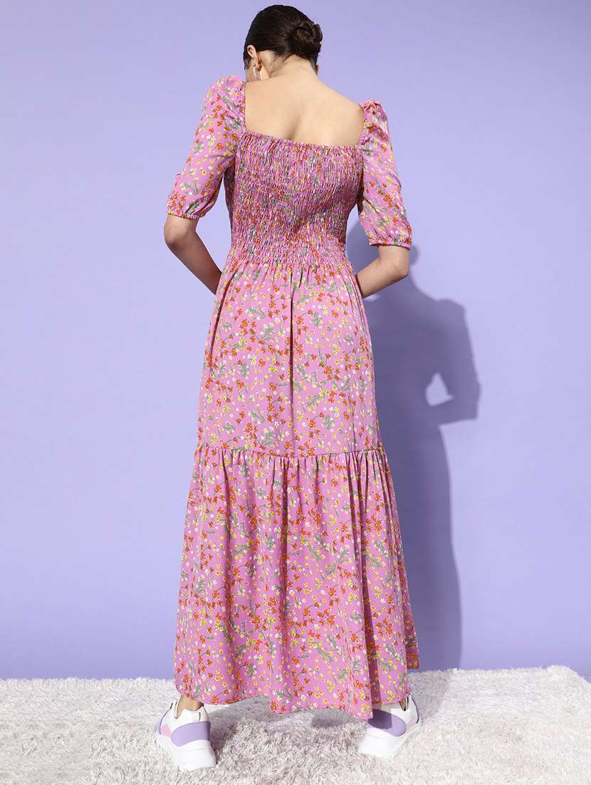 Women's Tiered Dress Floral Dress
