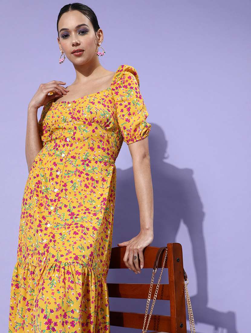 women's tiered dress floral dress - 19371224 -  Standard Image - 3