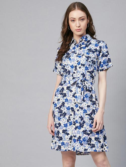 women's shirt floral dress - 19371236 - Standard Image - 0