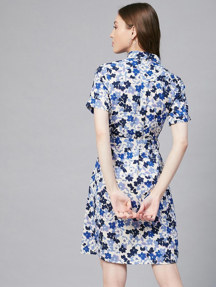 women's shirt floral dress - 19371236 - Standard Image - 3