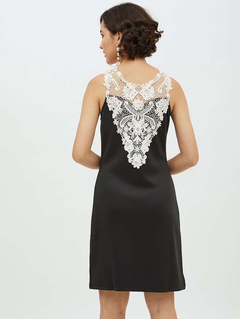 women lace detailed sheath dress - 19371256 -  Standard Image - 3