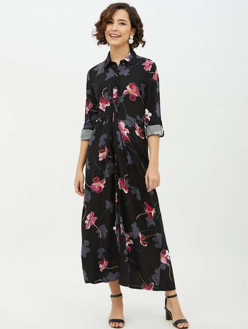 women's shirt floral dress - 19371276 - Standard Image - 0
