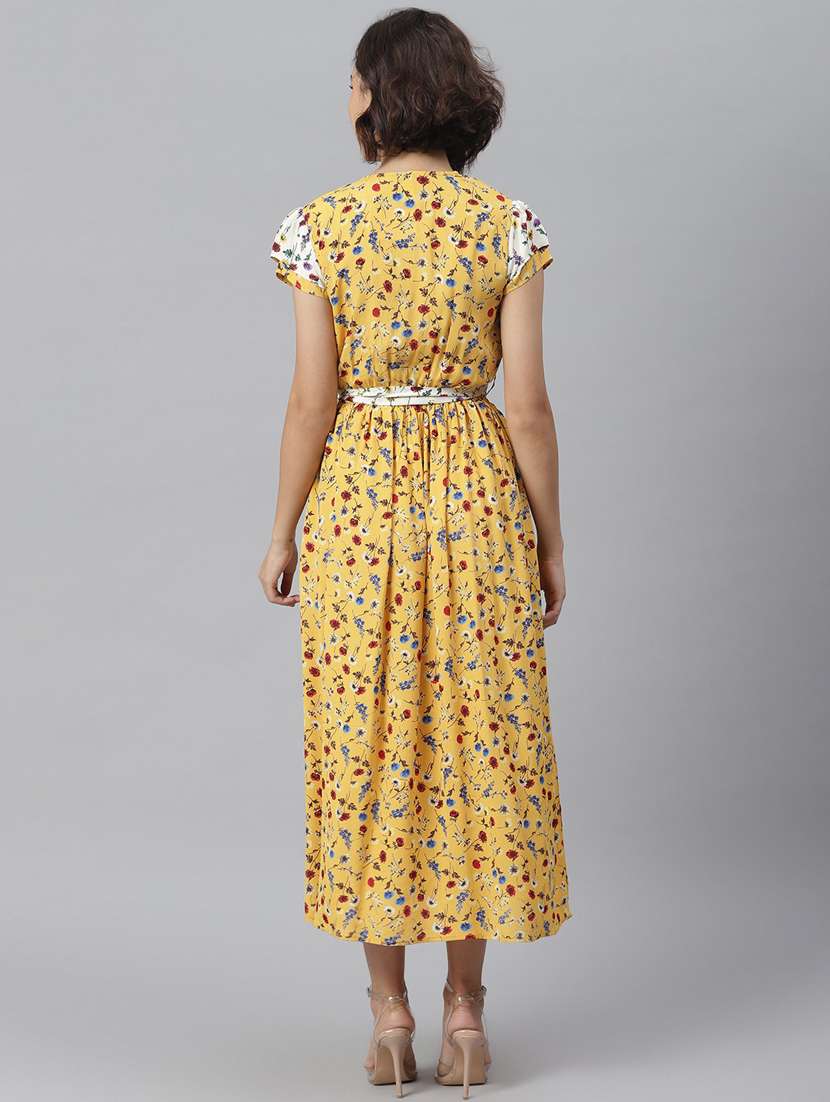 Women's Wrap Floral Dress - 19371284 -  Standard Image - 5