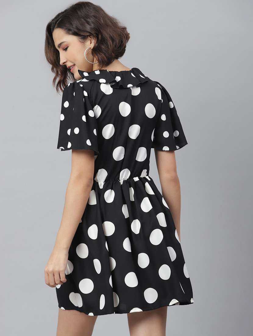 women's fit & flare self design dress - 19371294 -  Standard Image - 5