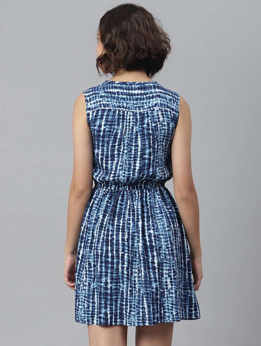 women's fit & flare striped dress - 19371303 -  Standard Image - 3