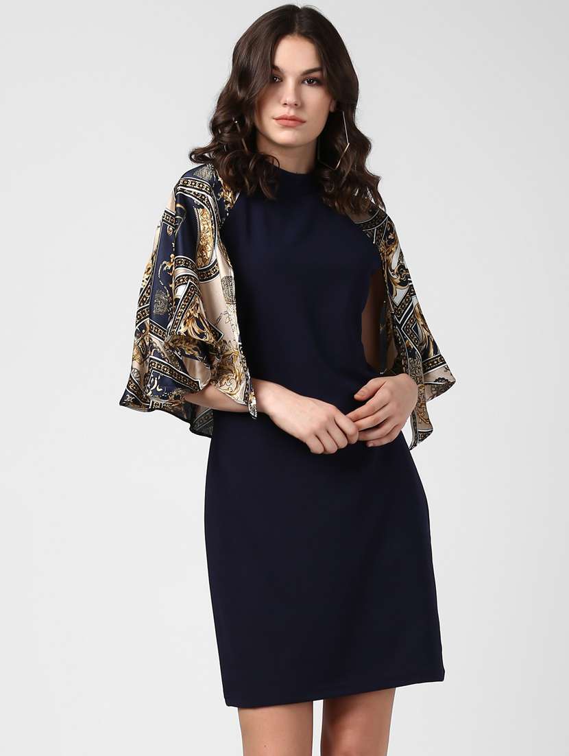 Printed A-line Dress - 19371362 -  Standard Image - 3