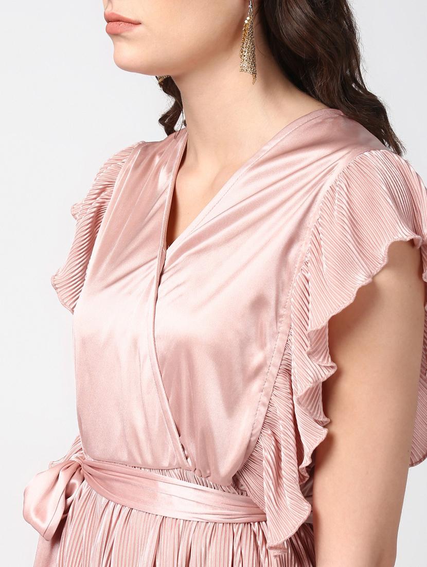 women's fit & flare solid dress - 19371371 - Standard Image - 3