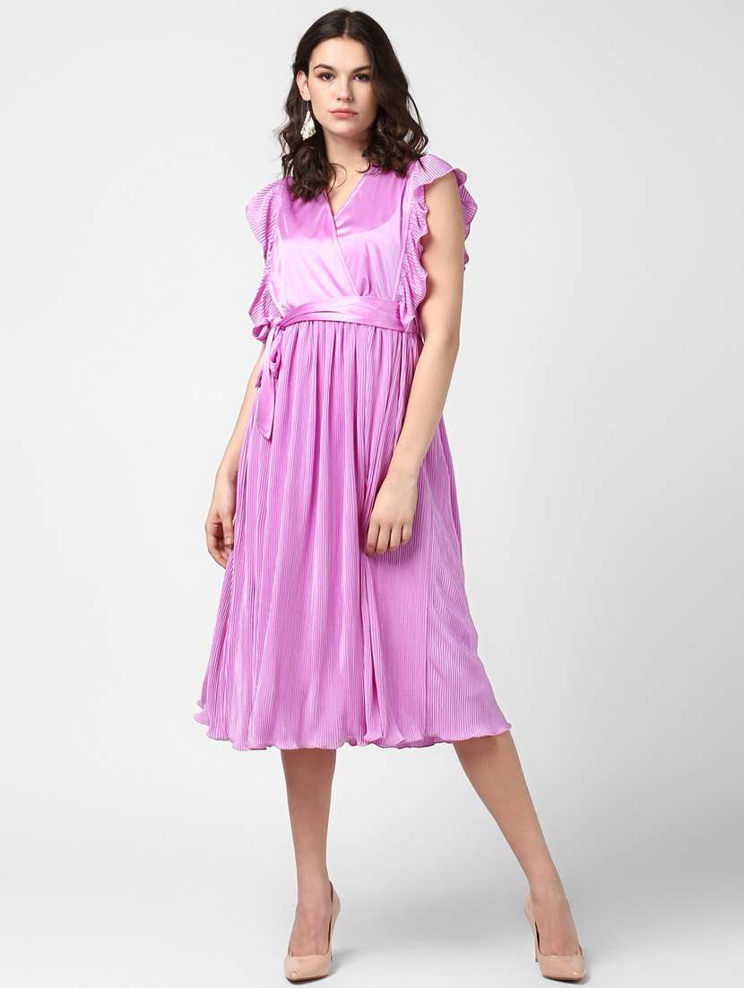 women's fit & flare striped dress - 19371372 - Zoom Image - 0