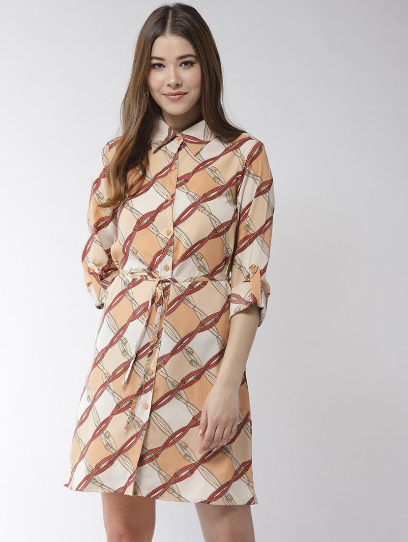 women's shirt printed dress - 19371381 - Zoom Image - 0