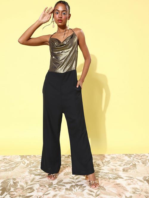 solid full leg jumpsuit - 19371538 -  Standard Image - 0