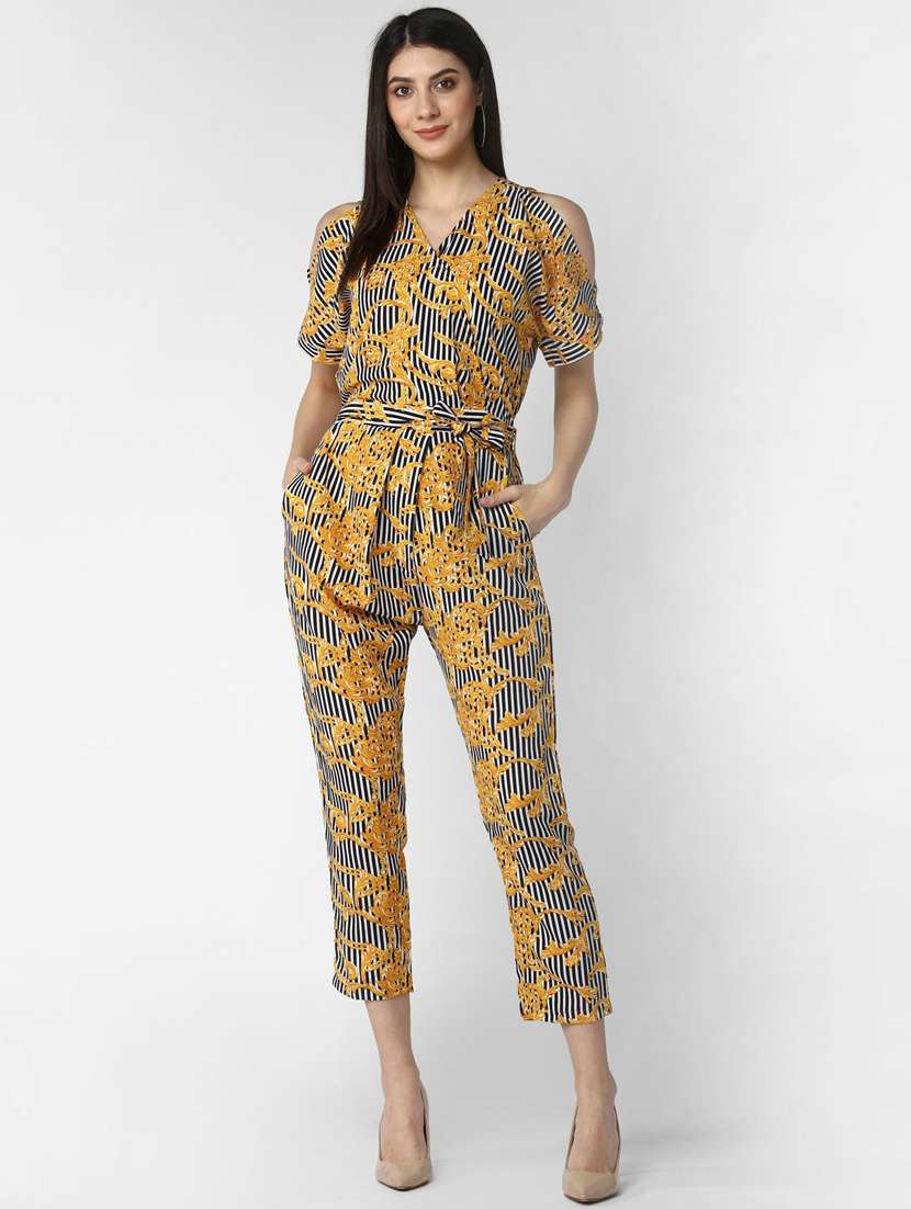 printed full leg jumpsuit