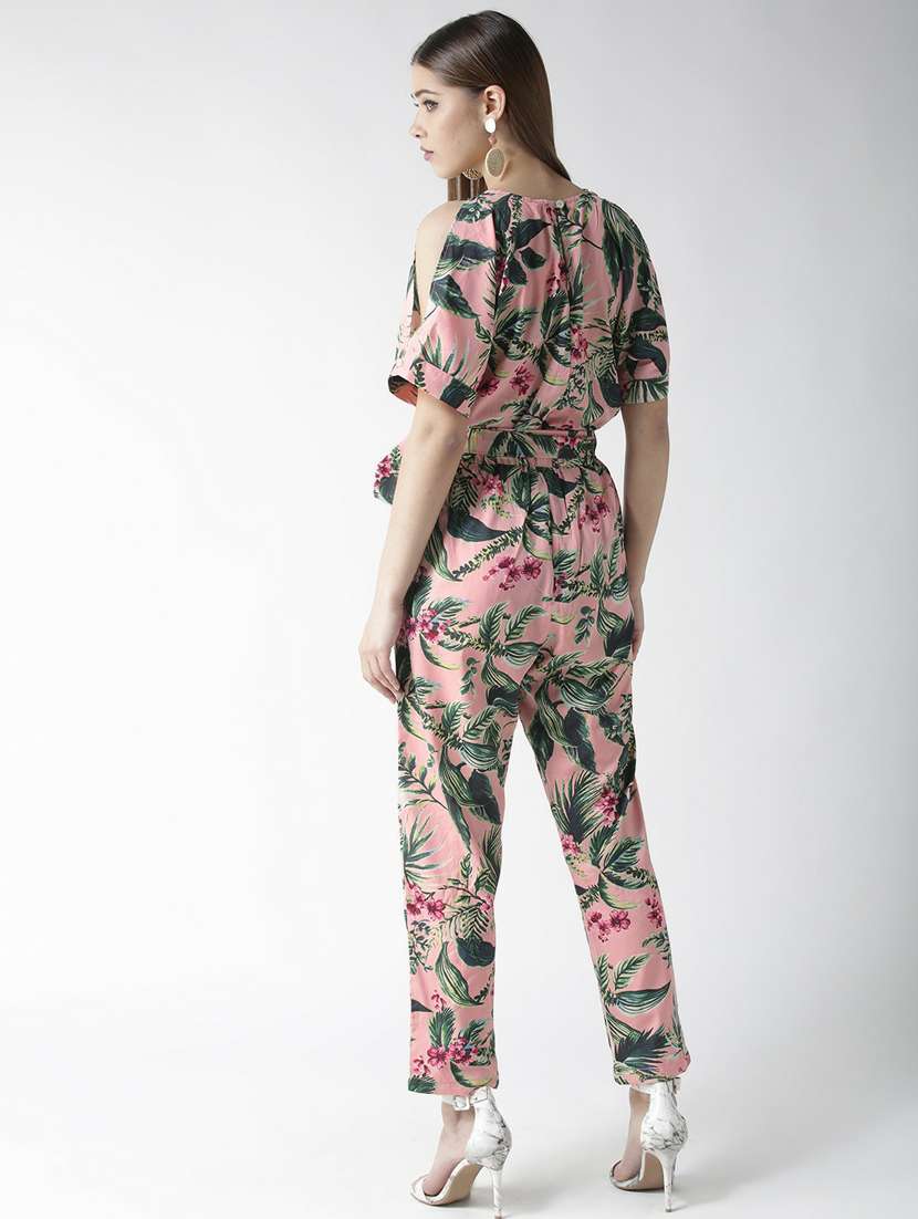 pink printed full leg jumpsuit - 19371601 -  Standard Image - 3
