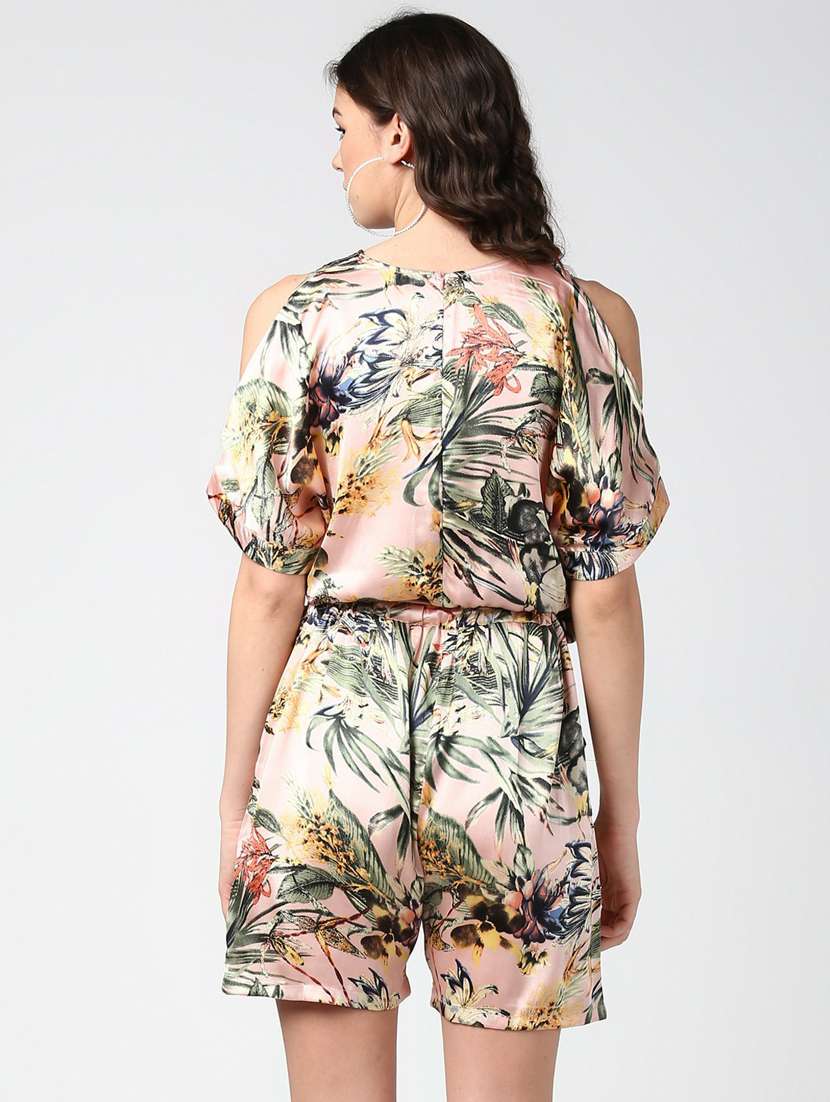 pink printed romper jumpsuit - 19371667 -  Standard Image - 3