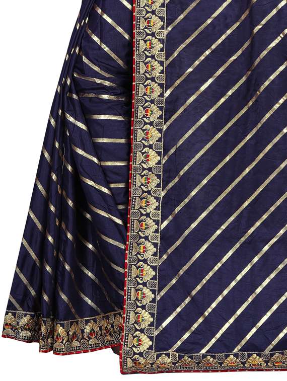 embroidered saree with blouse - 19372053 -  Standard Image - 3