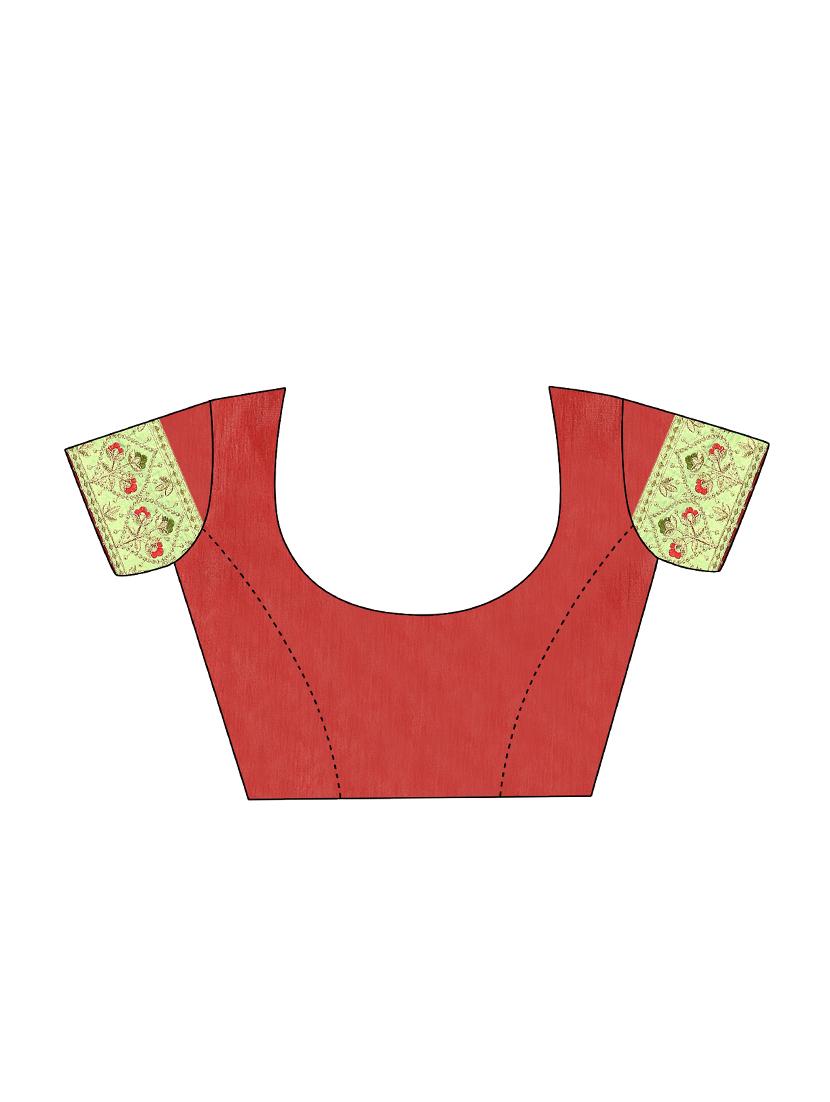 embroidered saree with blouse - 19372087 - Standard Image - 3