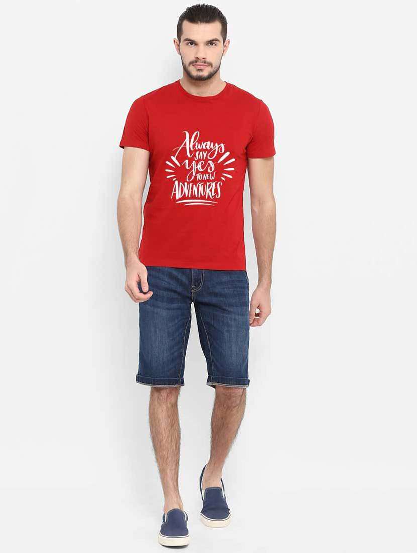 men crew neck front print sweatshirt - 19385645 - Standard Image - 3
