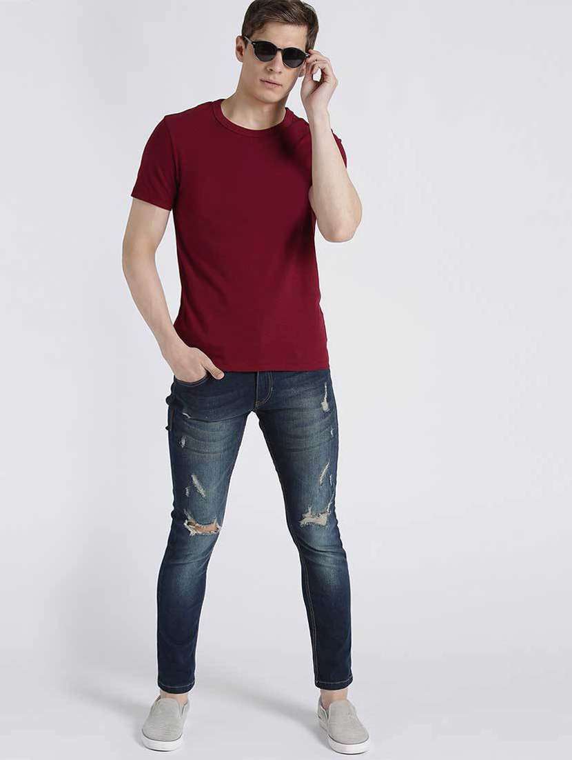 men round neck solid sweatshirt - 19385727 -  Standard Image - 3