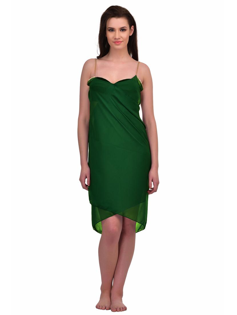 green georgette coverup - 19393466 - Zoom Image - 0