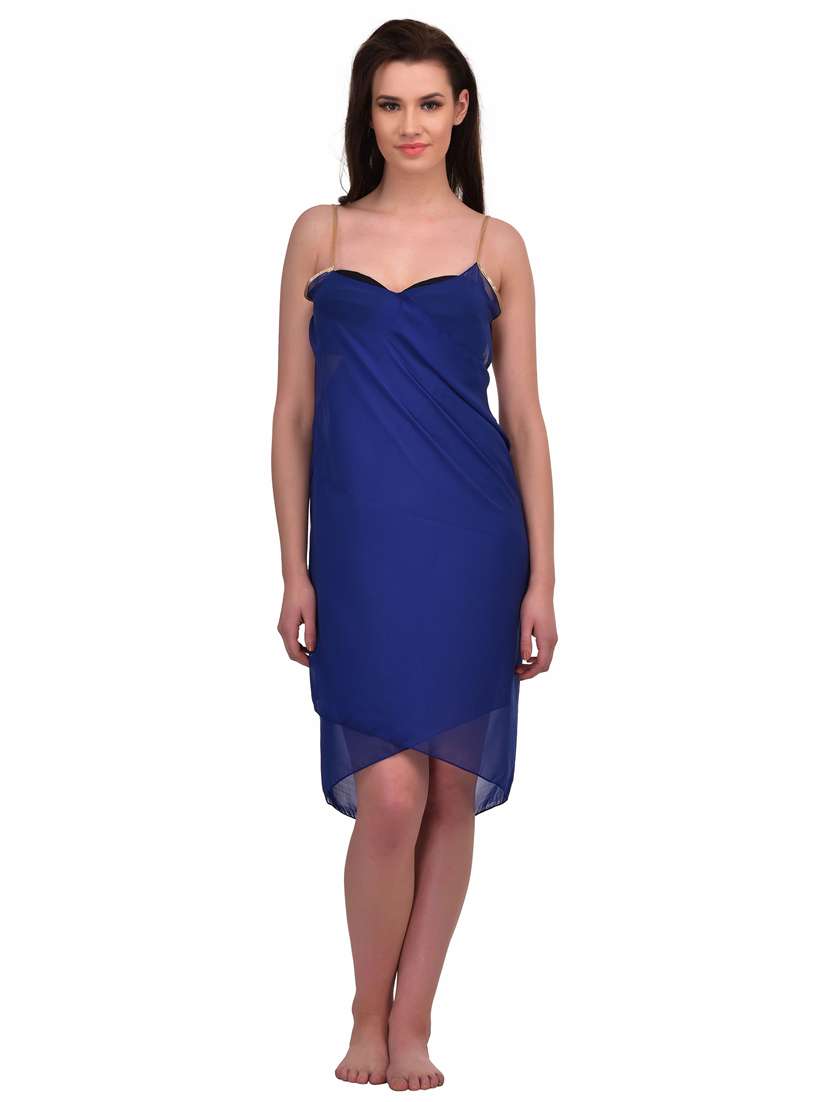navy blue georgette coverup - 19393468 - Zoom Image - 0