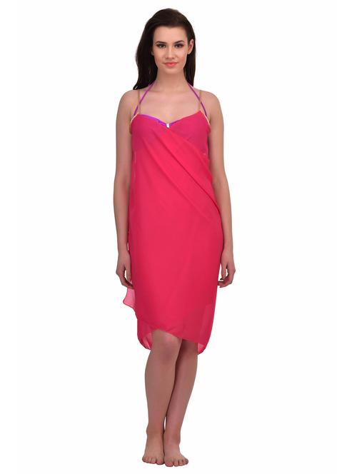 pink georgette coverup - 19393469 -  Standard Image - 0