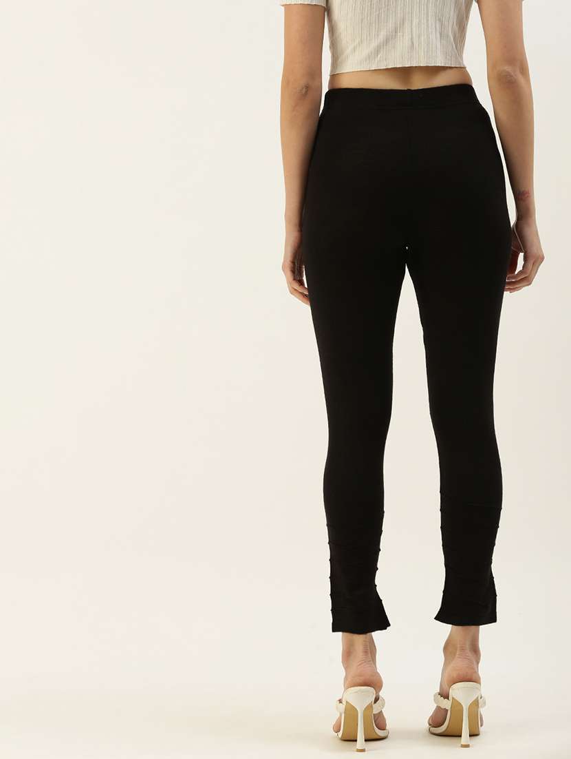 black solid legging - 19397162 -  Standard Image - 3