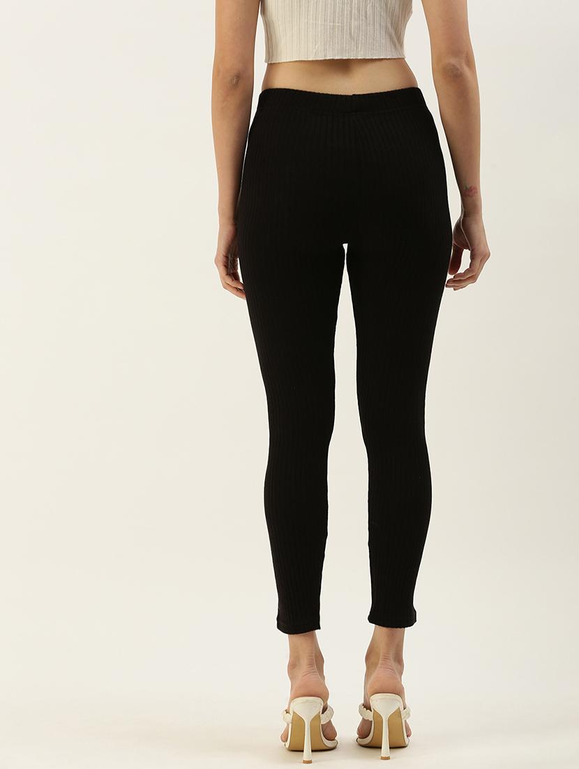 black solid legging - 19397164 - Standard Image - 3