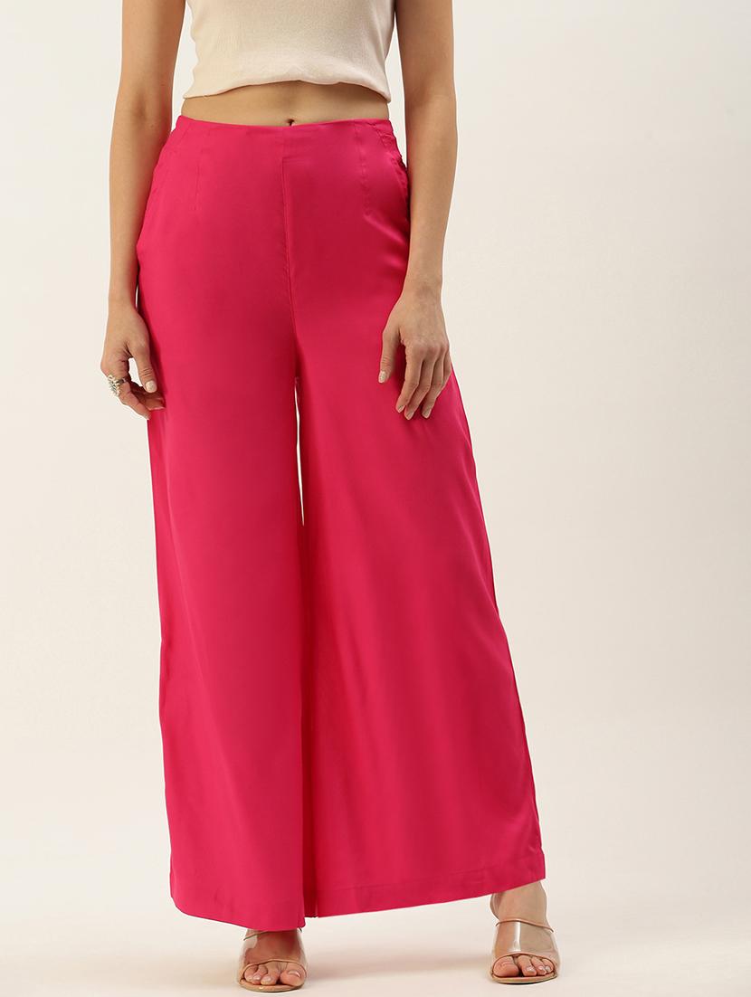 pink solid palazzo - 19397190 - Zoom Image - 0