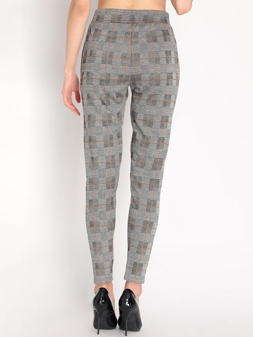 grey checkered jegging - 19397201 - Standard Image - 3