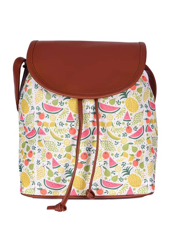 multi colored canvas sling bag - 19404324 - Zoom Image - 0
