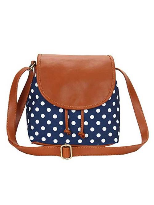 blue canvas sling bag - 19404338 -  Standard Image - 0