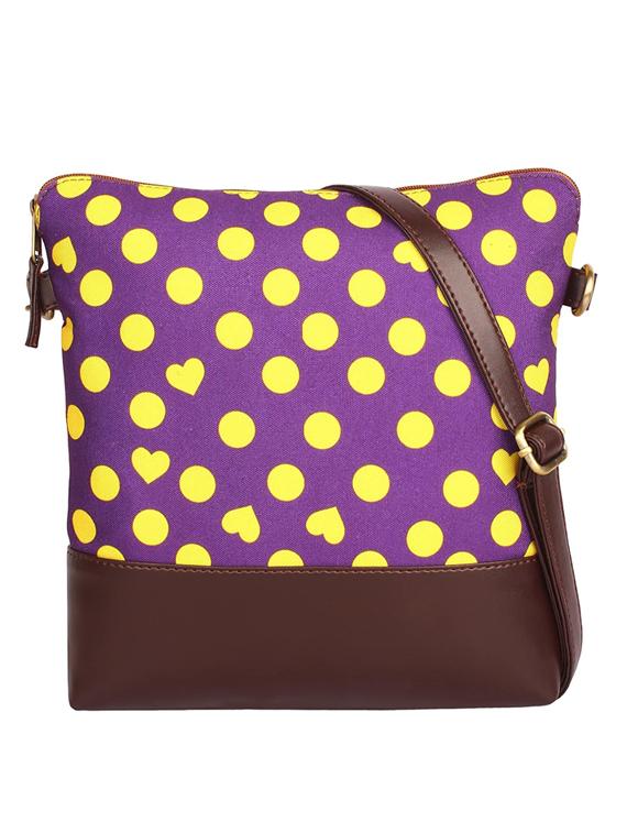multi colored canvas sling bag - 19404346 -  Zoom Image - 0