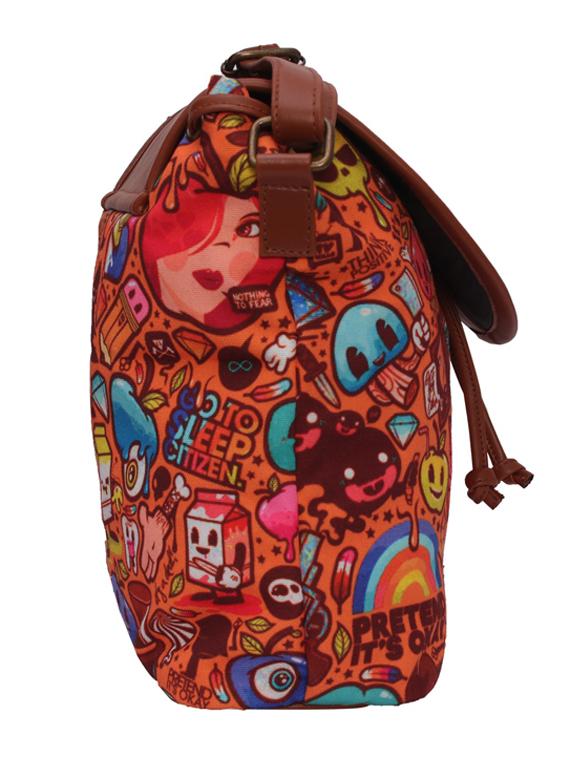 orange canvas sling bag - 19404362 - Standard Image - 3