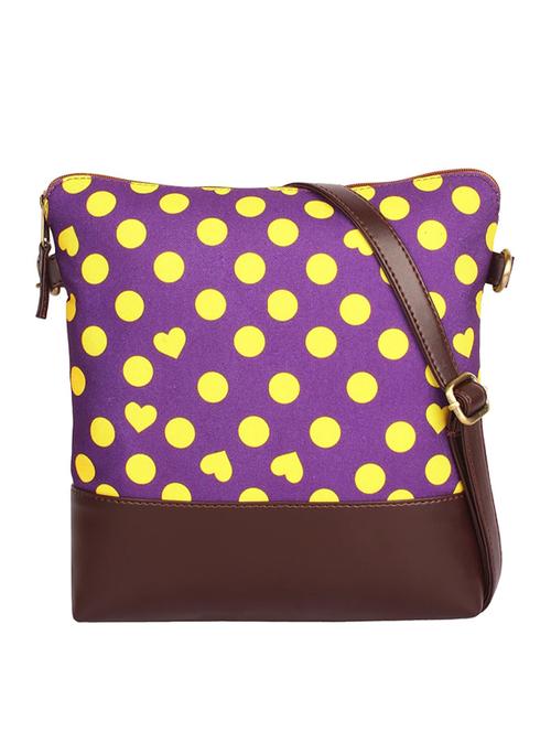 purple canvas sling bag - 19404363 - Standard Image - 0