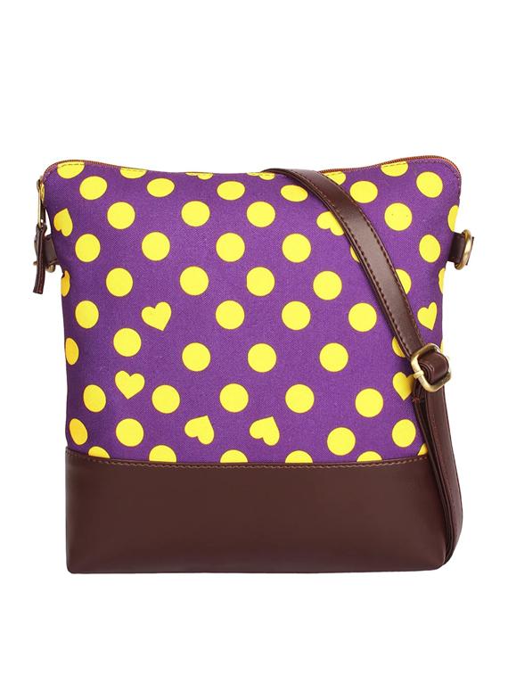 purple canvas sling bag - 19404363 - Zoom Image - 0