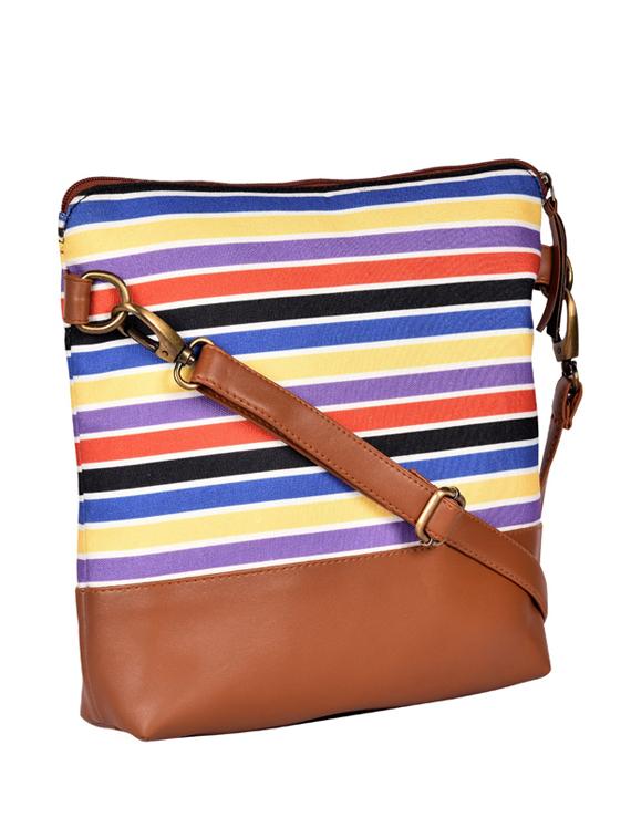 multi colored canvas sling bag - 19404388 - Standard Image - 3