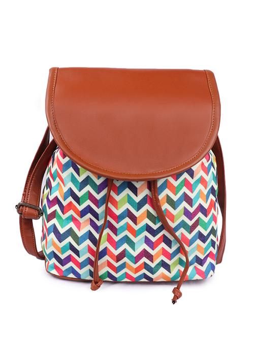 multi colored canvas sling bag - 19404401 - Standard Image - 0
